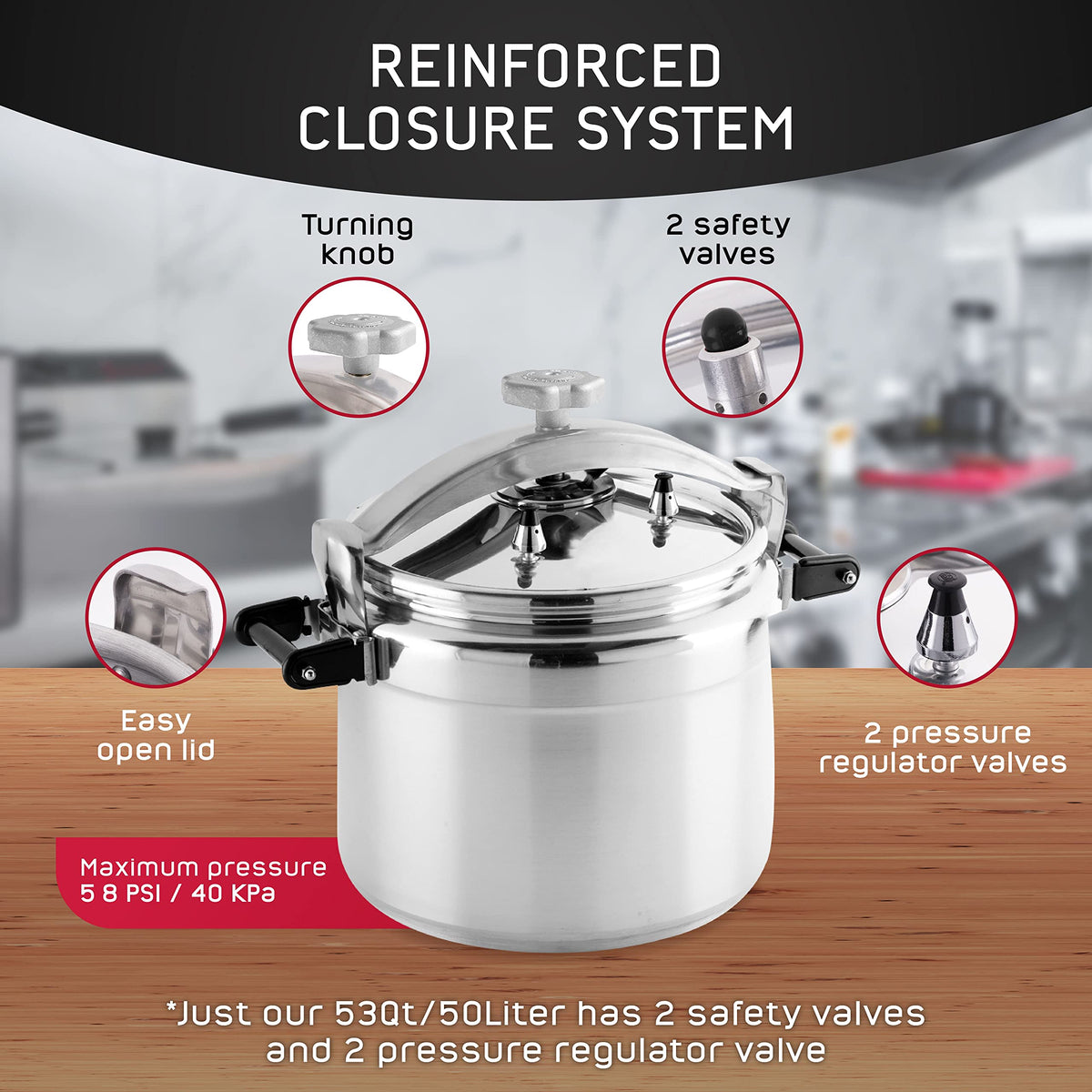 53-Quart Aluminum Pressure Cooker G6747