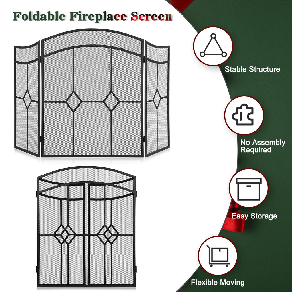 Fireplace Screen 3 Panel 48" x 30" Q656528
