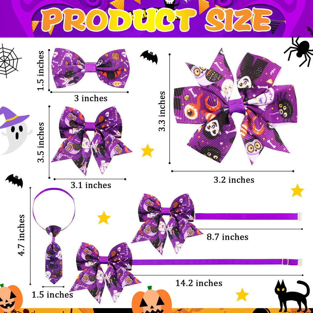 120 Pcs Dog Bow Tie Collar Set N96247