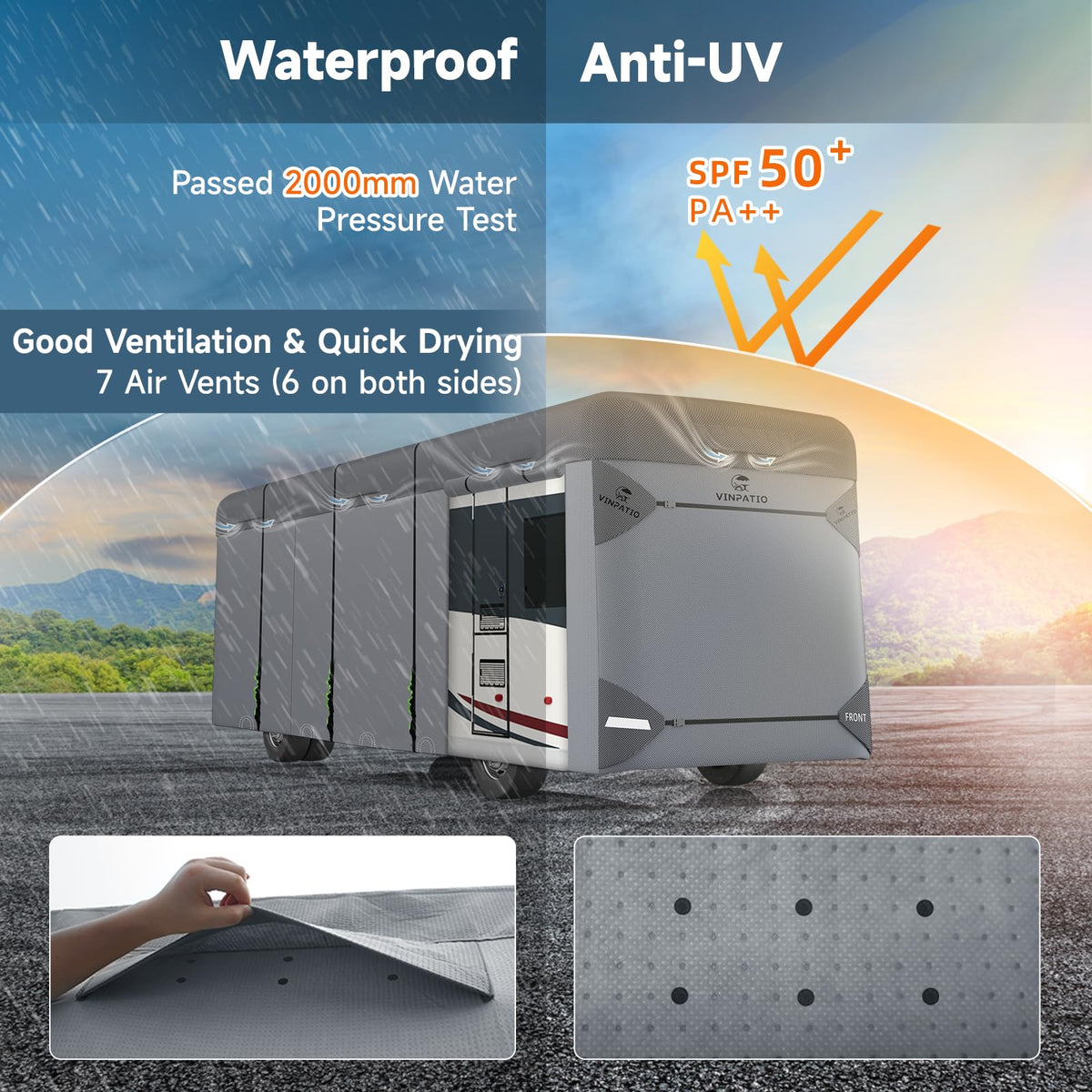 Class A RV Cover 7 Layers 31'-34' I9774
