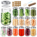 16 oz Mason Jars with Lids and Bands, 15 Pack R17976