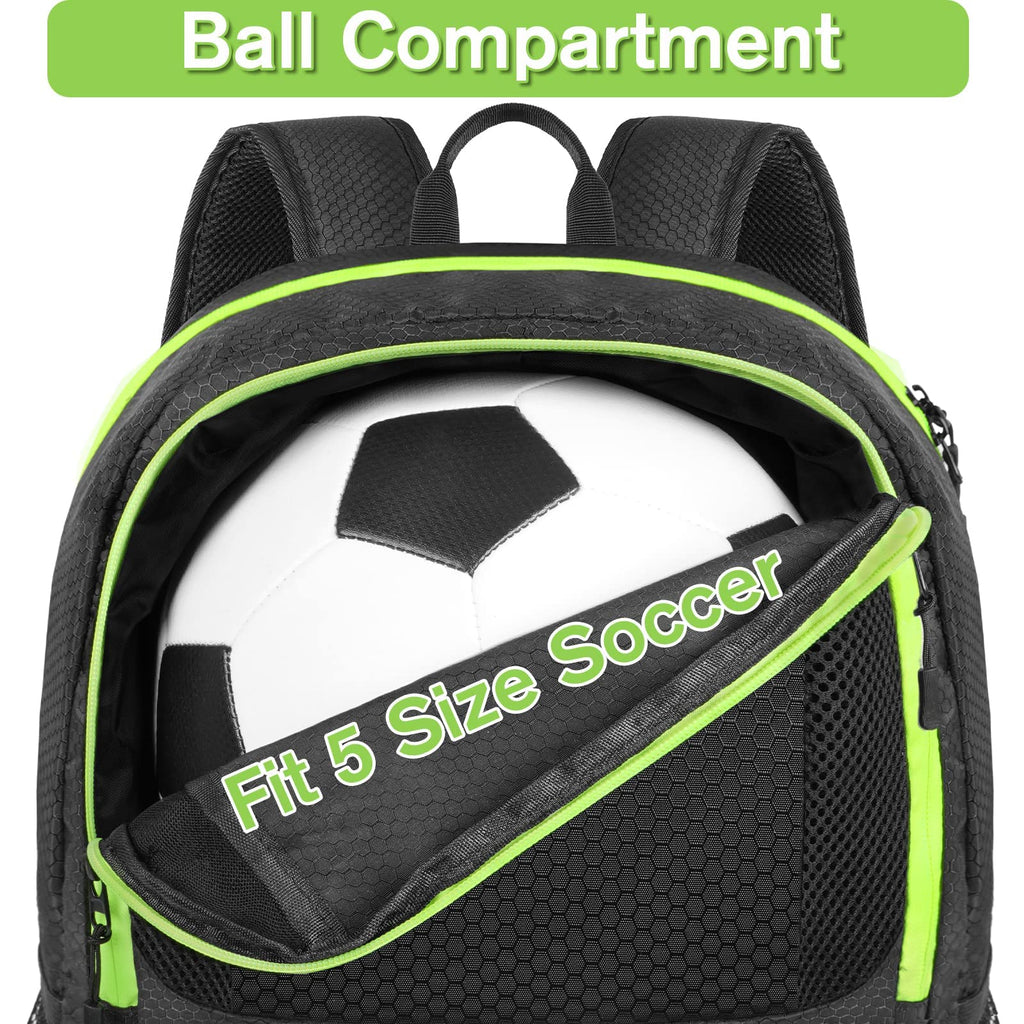 Soccer Backpack with Ball Holder and Shoe Compartment T4465