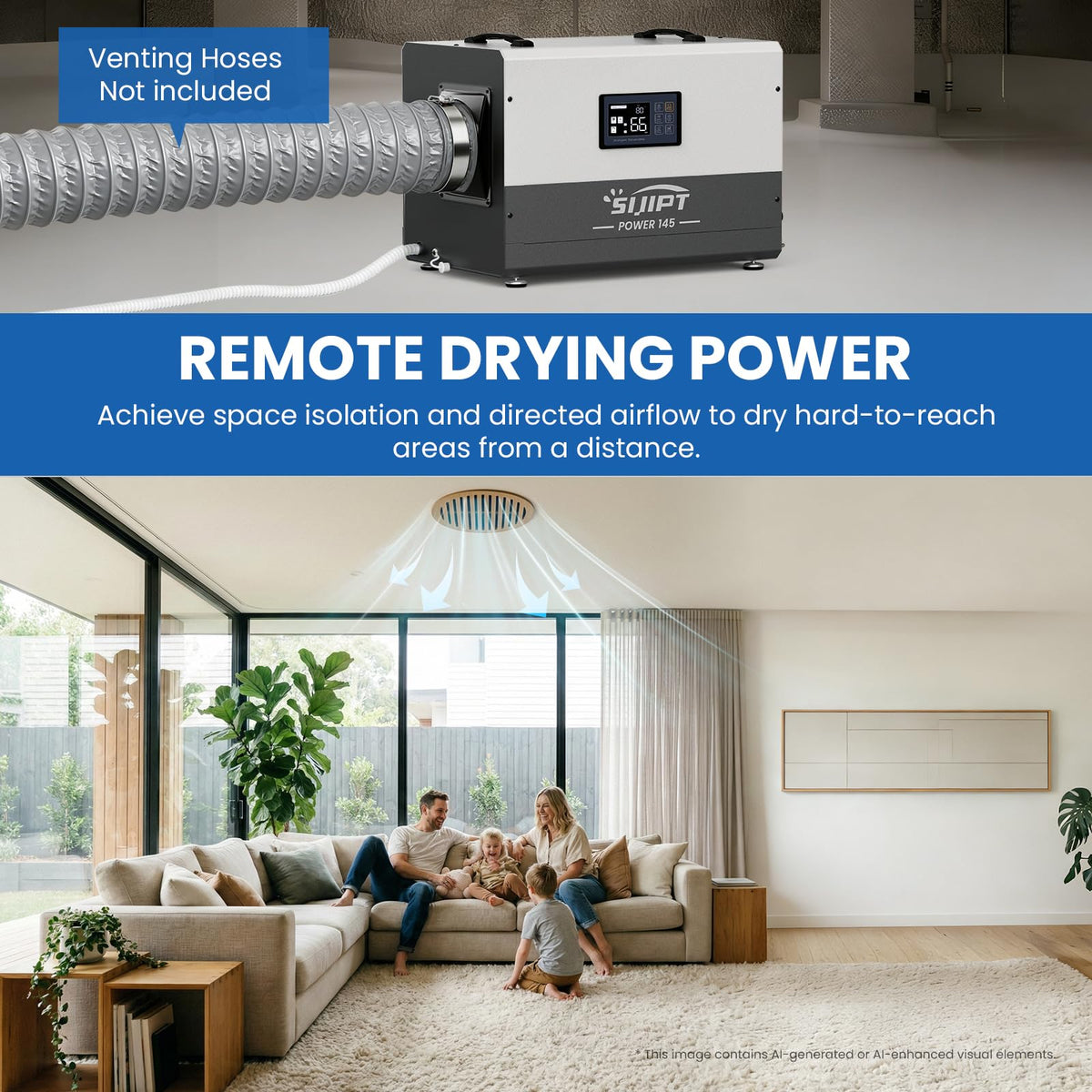 145 Pints Commercial Dehumidifier with Pump & Drain O86431