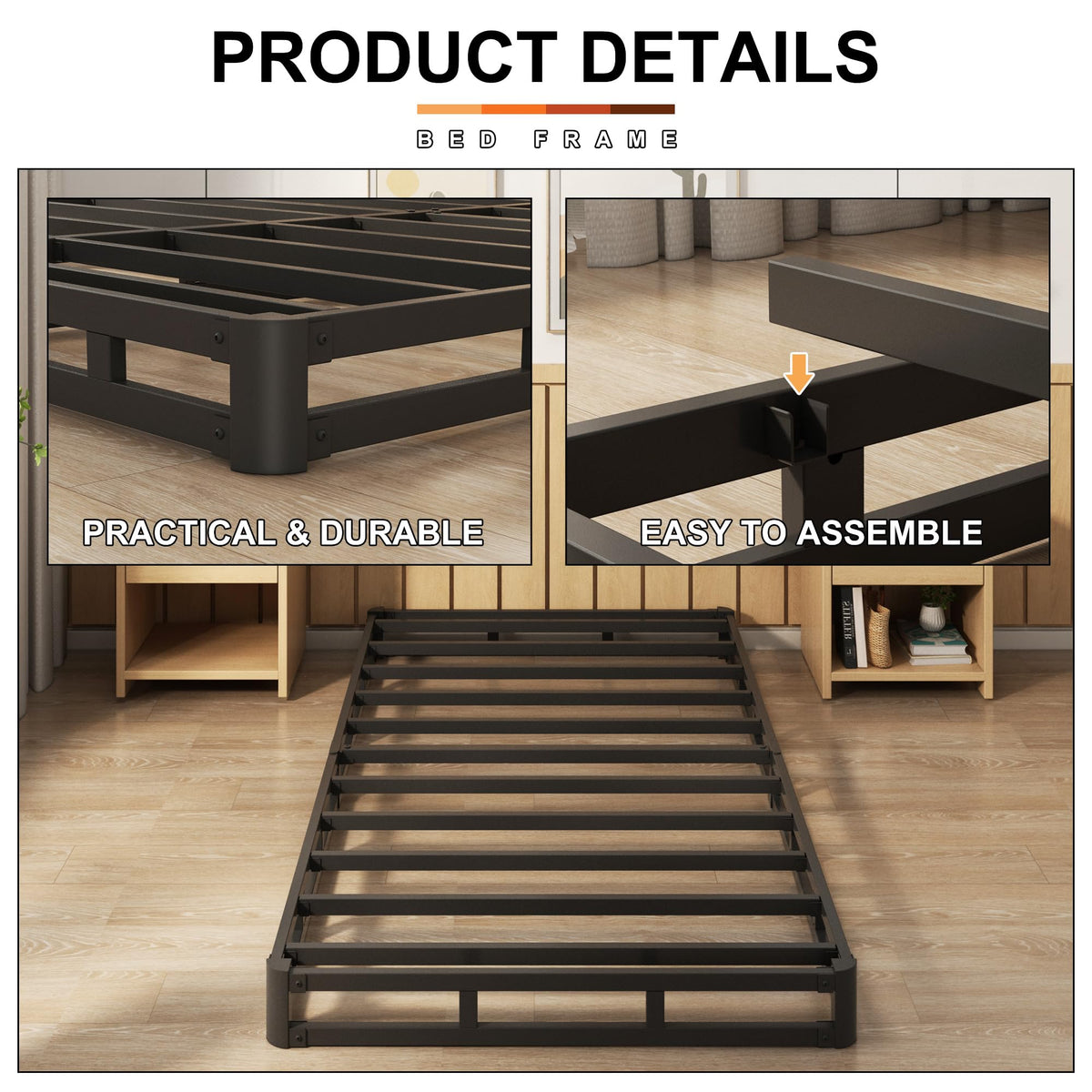 5 Inch Twin Box Spring Bed Base Mattress Foundation E891959