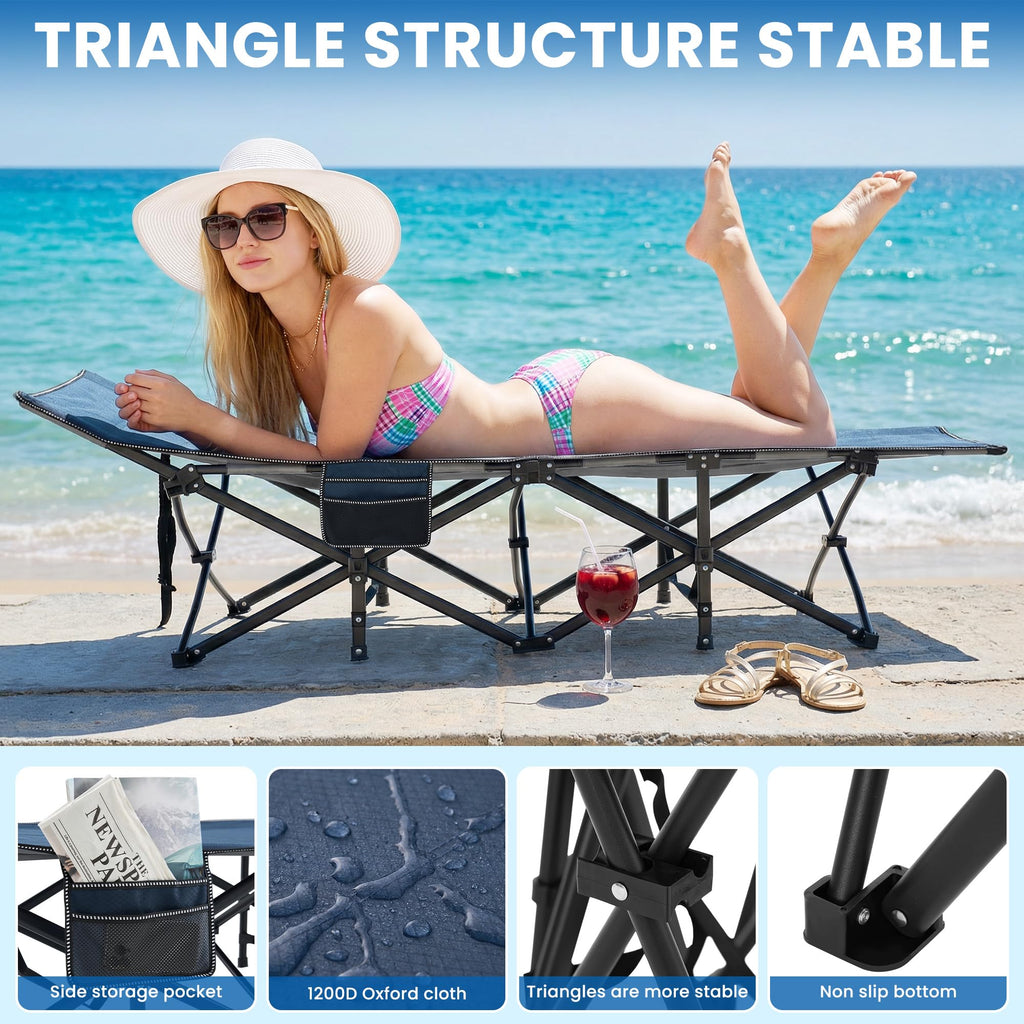 Folding Camping Cot with Mattress M60237