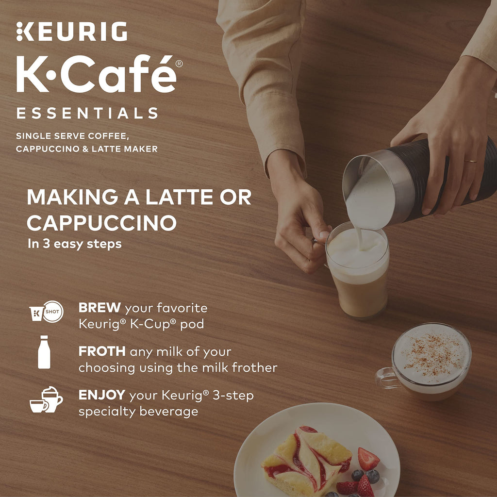Single Serve Coffee, Latte and Cappuccino Maker, Black Y22976