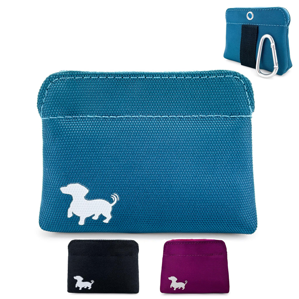 Turquoise Dog Treat Pouch with Magnetic Closure X4169