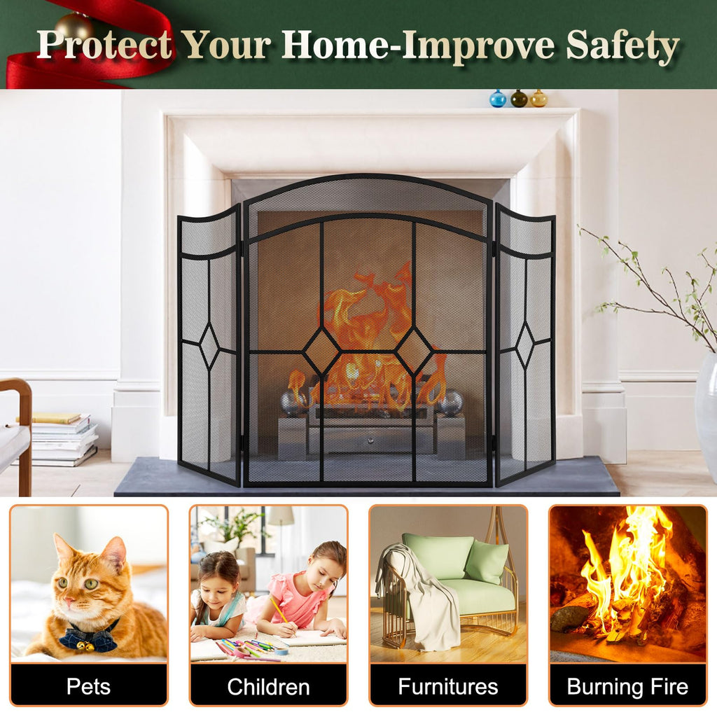 Fireplace Screen 3 Panel 48" x 30" Q656528