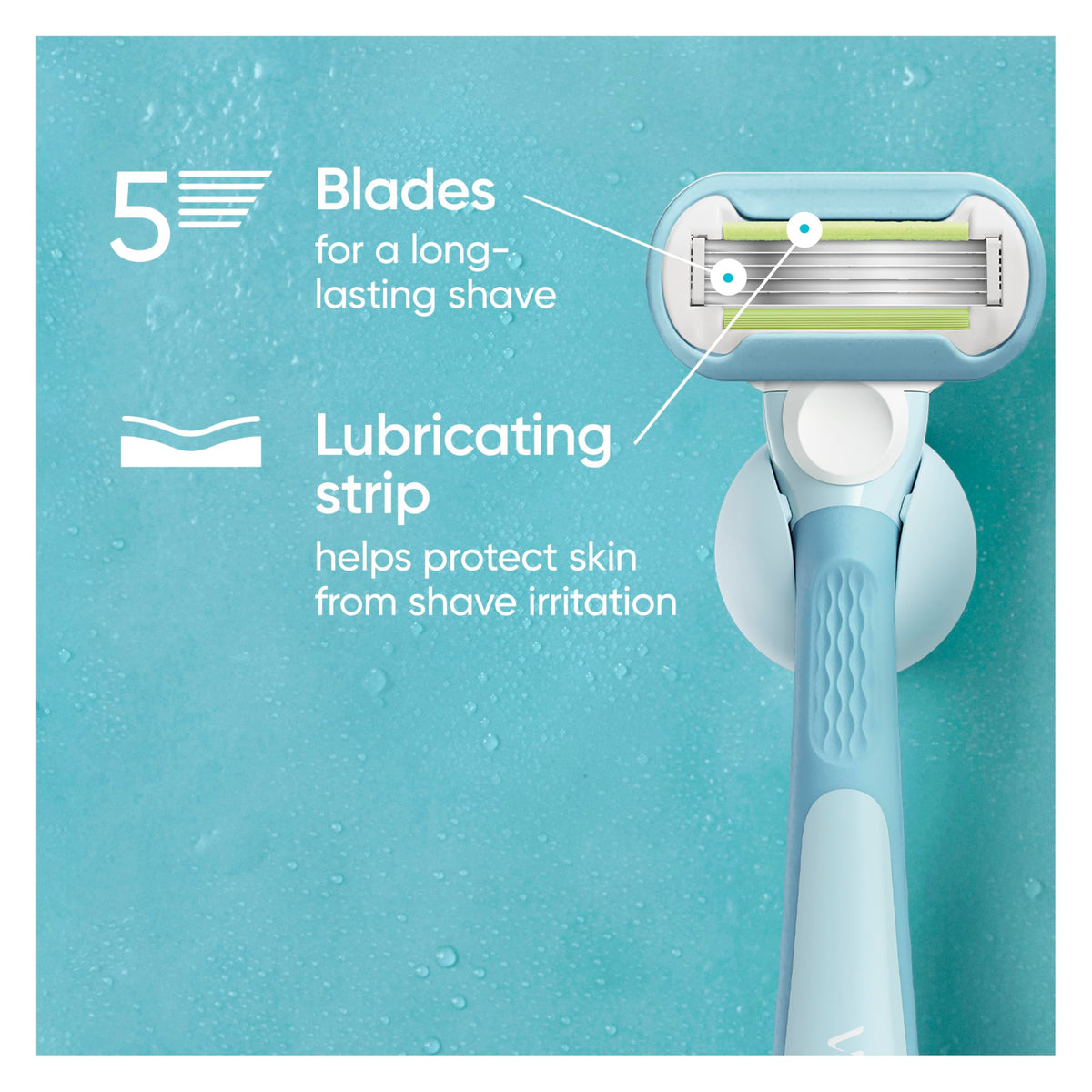 Women's 3 Blade Razor Refills, 4 Count V1604