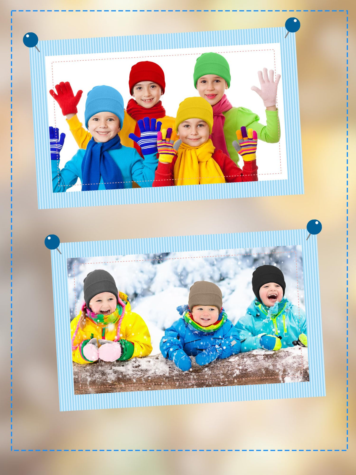 30 Pack Kids Winter Knit Beanies B9498