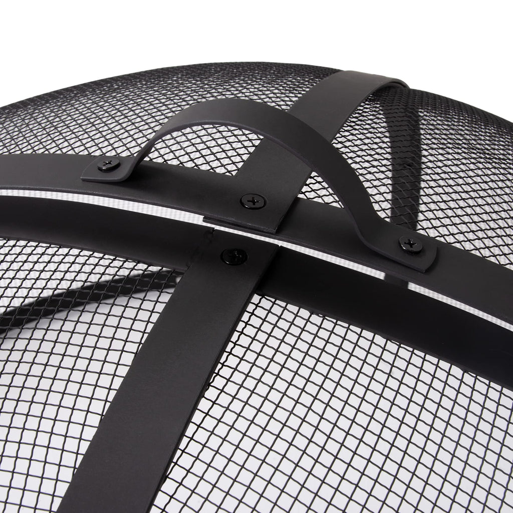 32 Inch Heavy Duty Steel Fire Pit Spark Screen B41039