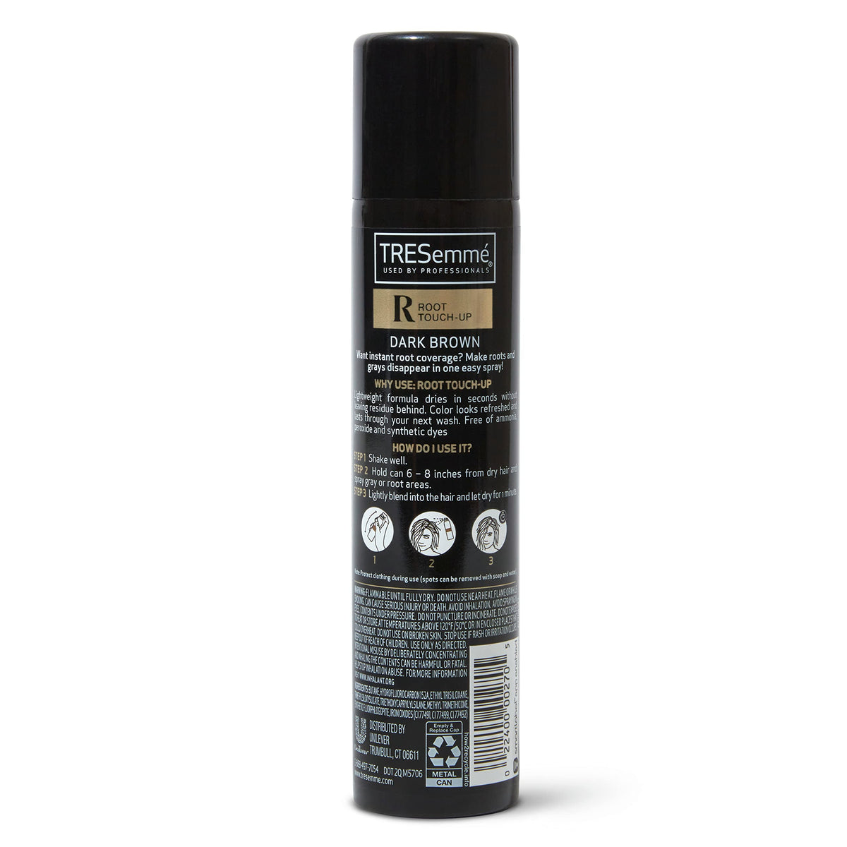 Temporary Dark Brown Root Touch-Up Spray 2.5 oz F877