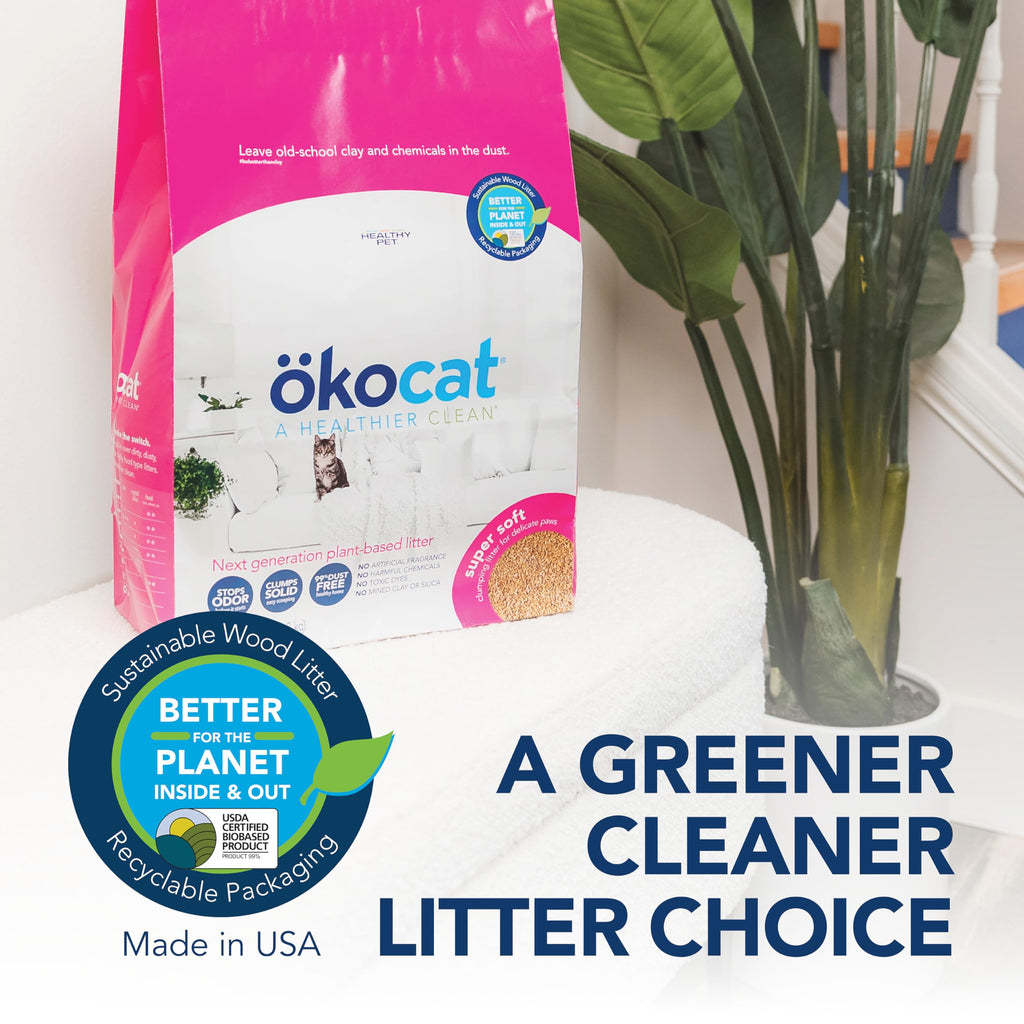 Unscented Wood Clumping Cat Litter, 11.2 pounds U245