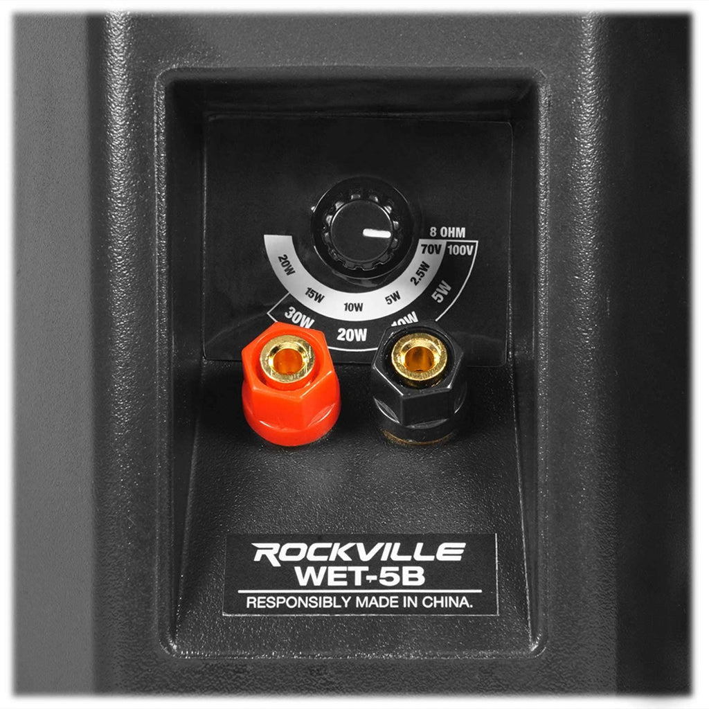 Black Indoor/Outdoor Wall Speaker, 2-Pack K152