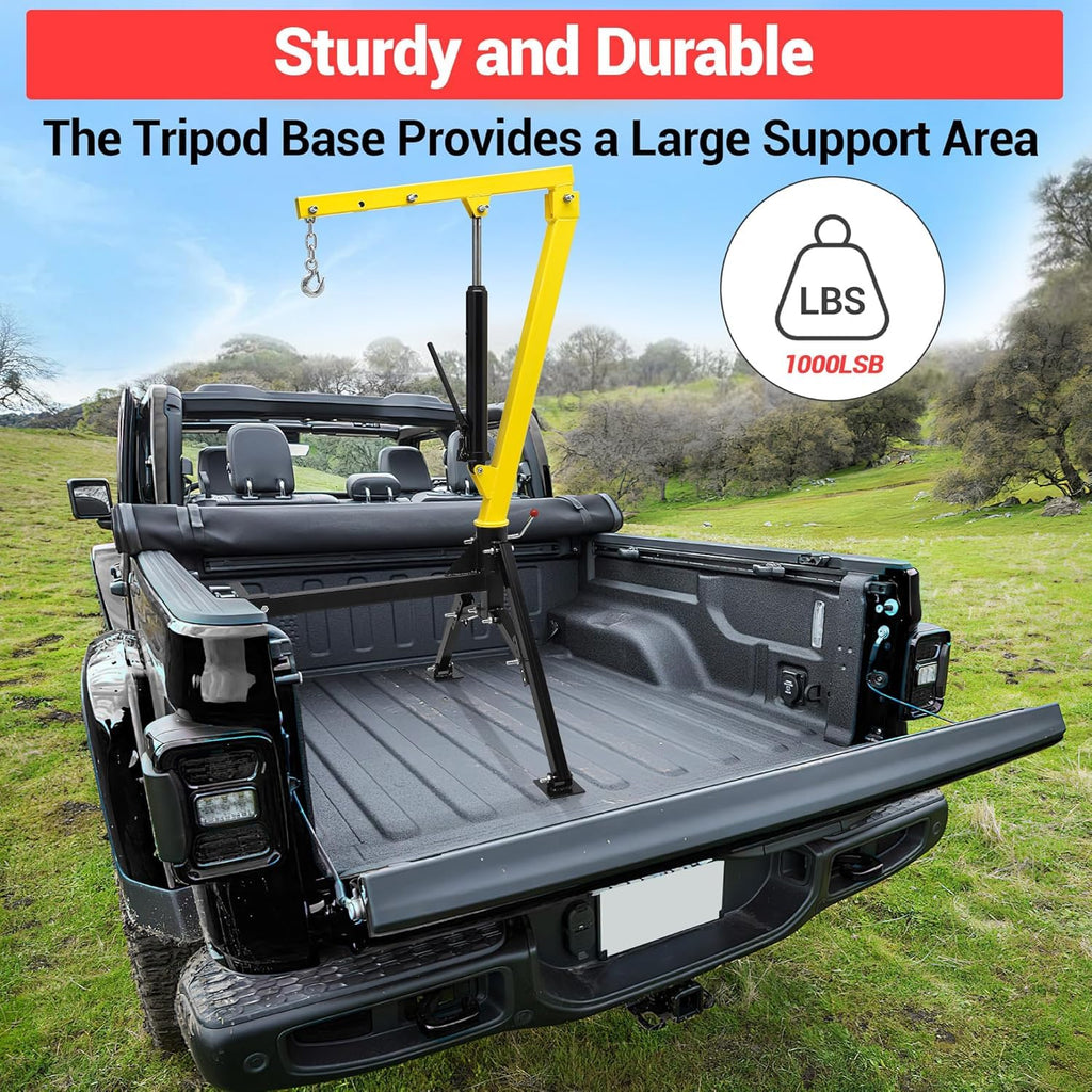 Hydraulic Pickup Truck Crane 1000 lbs Capacity O713605