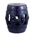 Navy Ceramic Garden Stool Side Table S14443