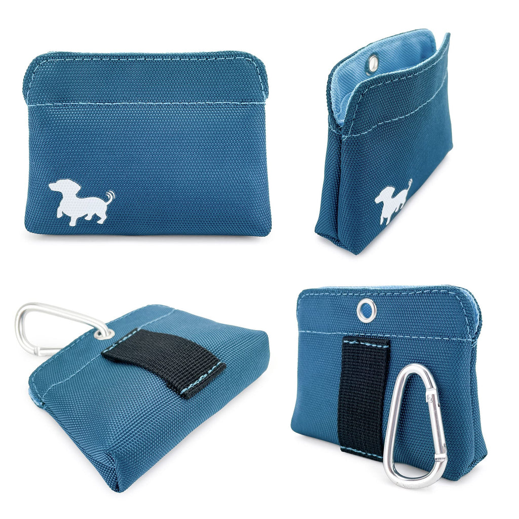Turquoise Dog Treat Pouch with Magnetic Closure X4169