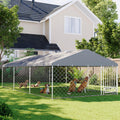 20'x10' Outdoor Dog Kennel with Roof C699936