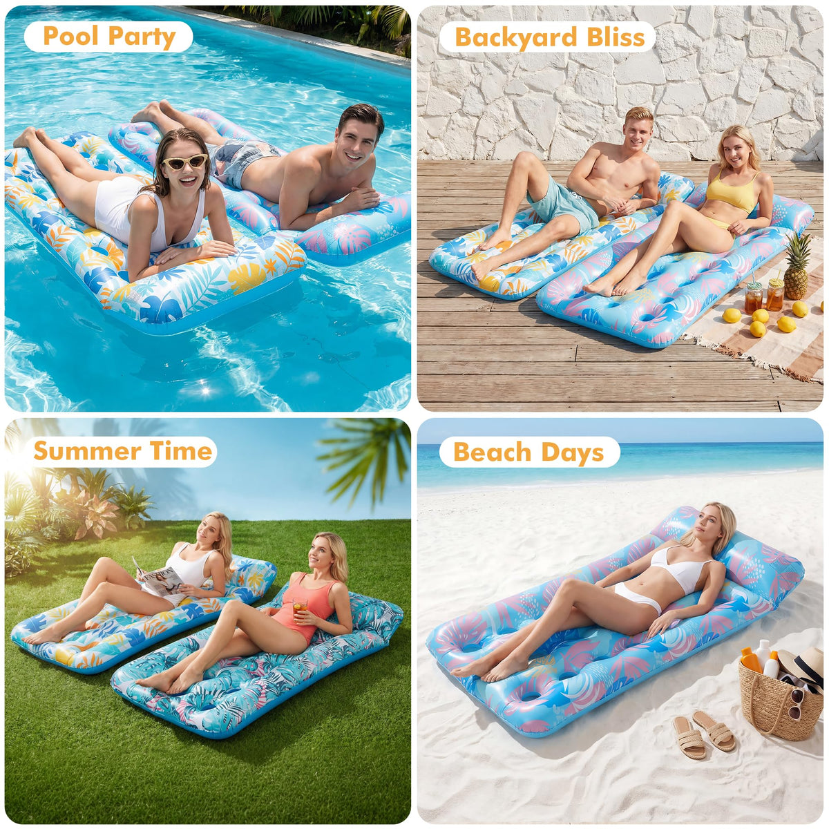 3 Pack Inflatable Pool Floats N75048