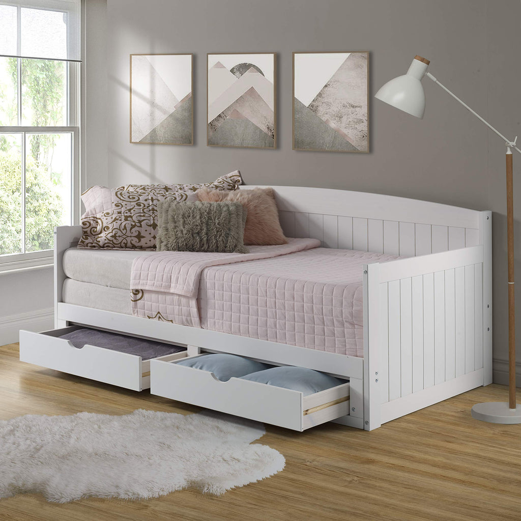 White Extendable Daybed with Trundle G183615