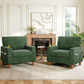 Green Mid Century Modern Accent Chair Set of 2 L754485